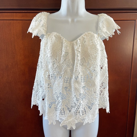 ASTR the Label Adela Off the Shoulder Lace Top - Picture 3 of 9